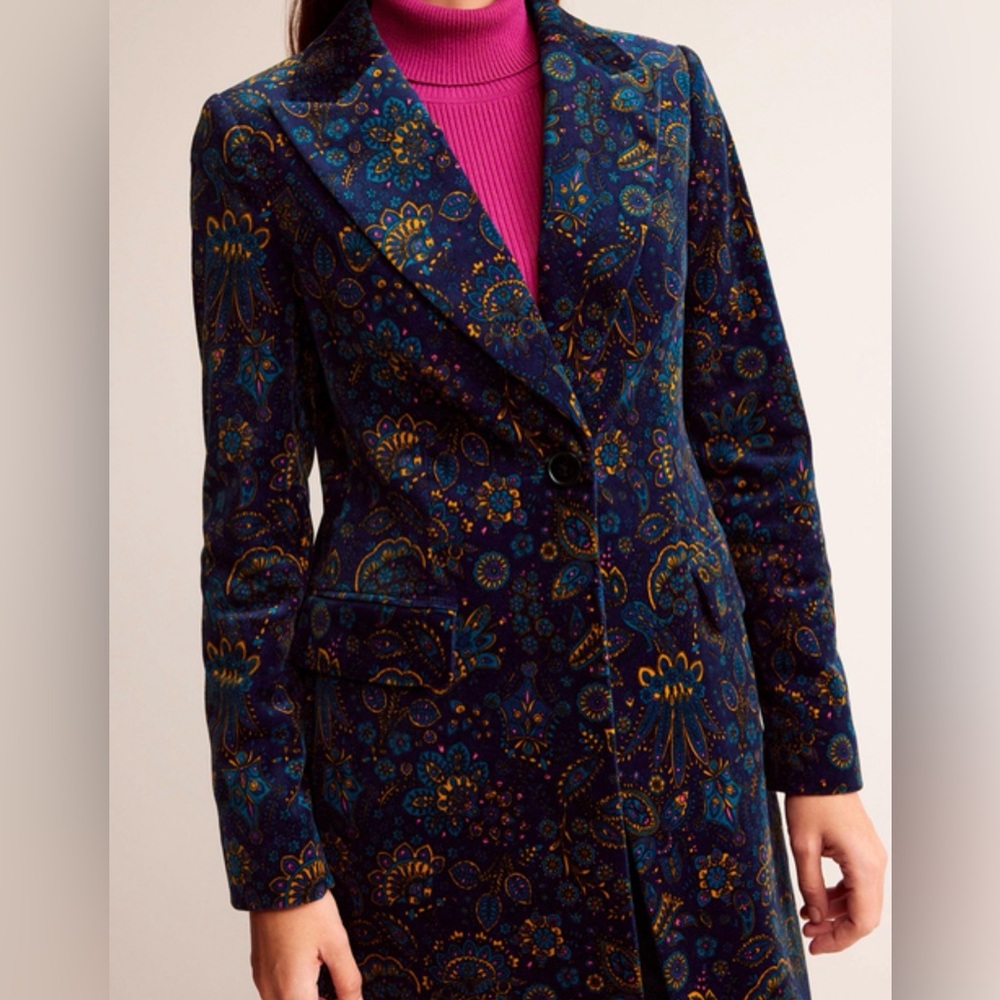 Boden Canterbury Velvet Coat - Picture 2 of 10